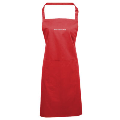 Arnot Gospel Hall - Colours bib apron with pocket Thumbnail